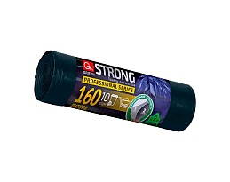 Мешки для мусора 160 л, двухслойные, синие, в рулоне 10 шт., ПВД, 30 мкм, 1100х800 мм, GRIFON SUPER POWER , 101-092 в Костанай