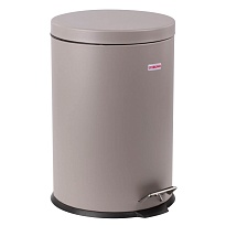 Ведро-контейнер для мусора (урна) с педалью LAIMA Classic, 20 л, серое, матовое, металл, со съемным внутренним ведром в Костанай Ведро-контейнер для мусора (урна) с педалью LAIMA Classic, 20 л, серое, матовое, металл, со съемным внутренним ведром в Костанай