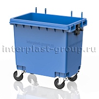 Мусорный контейнер 770 л голубой без крышки 770 голубой в Костанай