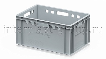 Ящик для мяса и колбасных изделий Е-3 серый в Костанай Ящик для мяса и колбасных изделий Е-3 серый в Костанай