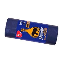 Мешки для мусора 160 л, синие, рулон 10 шт., ПВД, 35 мкм, 1100х900 мм, Уфа Пак, МВ1755 (МВ 160-10ср) в Костанай Мешки для мусора 160 л, синие, рулон 10 шт., ПВД, 35 мкм, 1100х900 мм, Уфа Пак, МВ1755 (МВ 160-10ср) в Костанай
