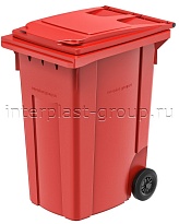Мусорный контейнер 360 л красный 360 красный в Костанай Мусорный контейнер 360 л красный 360 красный в Костанай
