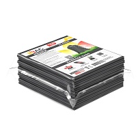 Мешки для мусора 160 л, серые, в пачке 10 шт., ПВД, 40 мкм, 900х1100 мм, i-Bag в Костанай