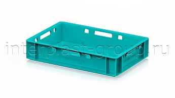 Ящик для мяса и колбасных изделий Е-1 бирюзовый в Костанай Ящик для мяса и колбасных изделий Е-1 бирюзовый в Костанай