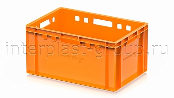 Ящик для мяса и колбасных изделий Е-3 оранжевый в Костанай Ящик для мяса и колбасных изделий Е-3 оранжевый в Костанай