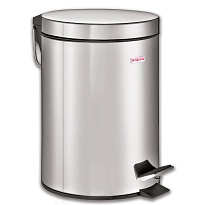 Ведро-контейнер для мусора (урна) с педалью LAIMA Classic, 5 л, зеркальное, нержавеющая сталь, со съемным внутренним ведром в Костанай Ведро-контейнер для мусора (урна) с педалью LAIMA Classic, 5 л, зеркальное, нержавеющая сталь, со съемным внутренним ведром в Костанай