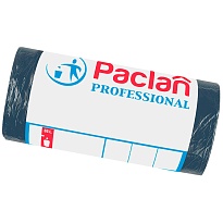 Мешки для мусора 35 л, черный, в рулоне 50 шт., ПНД, 6,2 мкм, 600х500 мм, PACLAN Professional, 604077 в Костанай Мешки для мусора 35 л, черный, в рулоне 50 шт., ПНД, 6,2 мкм, 600х500 мм, PACLAN Professional, 604077 в Костанай