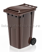 Контейнер для мусора 240 л коричневый облегченный 240 зеленый в Костанай