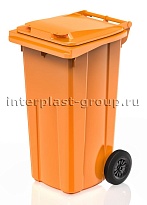 Мусорный контейнер 120 л оранжевый 120 оранжевый в Костанай