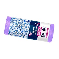 Мешки для мусора 30 л, сиреневые, в рулоне 60 шт., ПНД, 6 мкм, 560х480 мм, Узоры Чистоты, МУ4251 (МН 30-60сир) в Костанай Мешки для мусора 30 л, сиреневые, в рулоне 60 шт., ПНД, 6 мкм, 560х480 мм, Узоры Чистоты, МУ4251 (МН 30-60сир) в Костанай