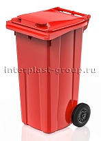 Мусорный контейнер 120 л красный 120 красный в Костанай