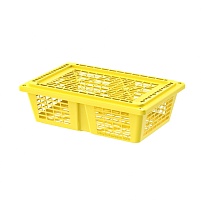 Ящик продуктовый универсальный желтый в Костанай