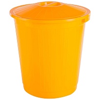 Мусорный бак с крышкой 70 л желтый 70 желтый в Костанай Мусорный бак с крышкой 70 л желтый 70 желтый в Костанай