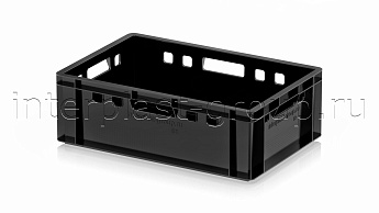 Ящик для мяса и колбасных изделий Е-2 черный в Костанай Ящик для мяса и колбасных изделий Е-2 черный в Костанай