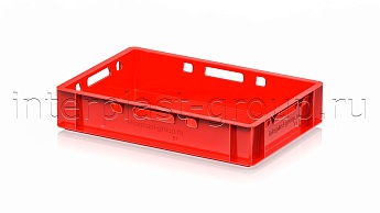 Ящик для мяса и колбасных изделий Е-1 красный в Костанай Ящик для мяса и колбасных изделий Е-1 красный в Костанай