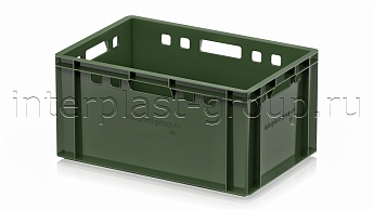 Ящик для мяса и колбасных изделий Е-3 зеленый в Костанай Ящик для мяса и колбасных изделий Е-3 зеленый в Костанай