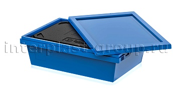 Изотермический контейнер KV 6416 в сборе с крышкой голубой в Костанай