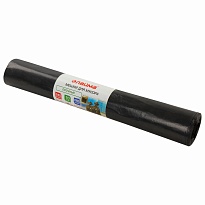 Мешки для мусора 240 л, черные, в рулоне 10 шт., ПВД 50 мкм, 1400х900 мм, LAIMA, 605337 в Костанай