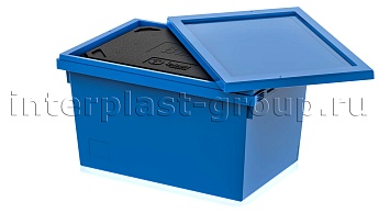 Изотермический контейнер KV 6432 в сборе с крышкой голубой в Костанай