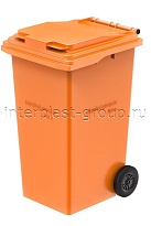 Мусорный контейнер 240 л оранжевый 240 оранжевый в Костанай