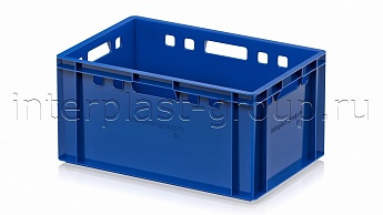 Ящик для мяса и колбасных изделий Е-3 синий в Костанай Ящик для мяса и колбасных изделий Е-3 синий в Костанай