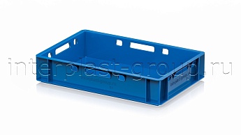 Ящик для мяса и колбасных изделий Е-1 голубой в Костанай Ящик для мяса и колбасных изделий Е-1 голубой в Костанай