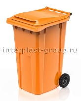 Контейнер для мусора 240 л оранжевый облегченный 240 оранжевый в Костанай