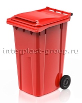 Контейнер для мусора 240 л красный облегченный 240 красный в Костанай