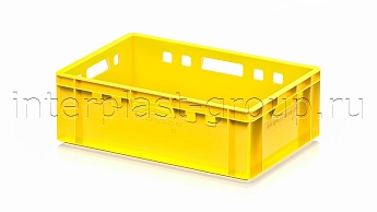 Ящик для мяса и колбасных изделий Е-2 желтый в Костанай Ящик для мяса и колбасных изделий Е-2 желтый в Костанай