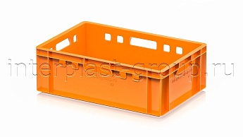 Ящик для мяса и колбасных изделий Е-2 оранжевый в Костанай Ящик для мяса и колбасных изделий Е-2 оранжевый в Костанай