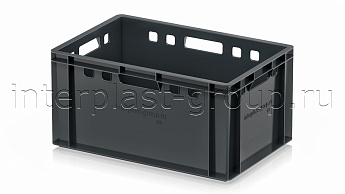 Ящик для мяса и колбасных изделий Е-3 темно-серый в Костанай