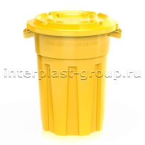 Мусорный бак универсальный  80 л желтый 80 желтый в Костанай