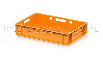 Ящик для мяса и колбасных изделий Е-1 оранжевый в Костанай