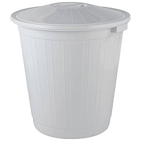 Мусорный бак с крышкой 50 л серый 50 серый в Костанай