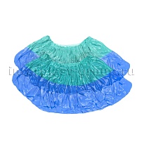 Бахилы бирюзово-синие 1000 шт (500 пар), 64 мкм, двойная подошва, двойная резинка, Особопрочные+ в Костанай